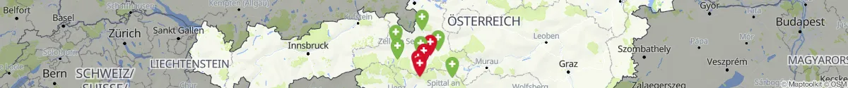 Kartenansicht für Apotheken-Notdienste in der Nähe von Hüttschlag (Sankt Johann im Pongau, Salzburg)